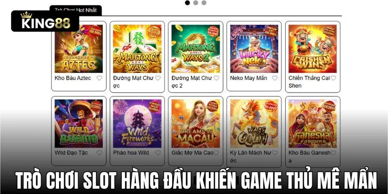 Những trò chơi slot hàng đầu khiến game thủ mê mẩn